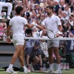 Carlos Alcaraz and Novak Djokovic, Wimbledon 2023