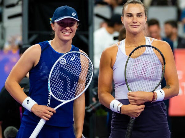 Aryna Sabalenka and Iga Swiatek at the 2022 WTA Finals