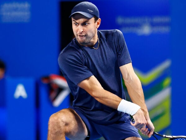 Aslan Karatsev at the 2023 Japan Open