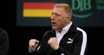 Boris Becker at the 2023 Davis Cup