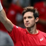 Nicolas Jarry at the 2023 Davis Cup in Bologna