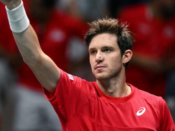 Nicolas Jarry at the 2023 Davis Cup in Bologna