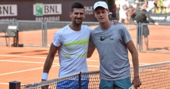 Novak Djokovic and Jannik Sinner