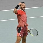 Arthur Fils at the 2023 Rolex Paris Masters
