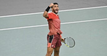 Arthur Fils at the 2023 Rolex Paris Masters
