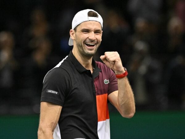 Grigor Dimitrov celebration Bercy 23