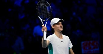 Jannik Sinner at the 2023 ATP Finals in Turin