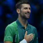 Novak Djokovic at the 2023 ATP Finals in Turin