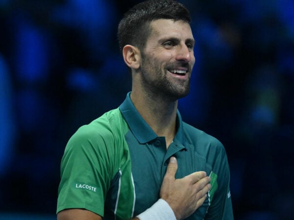 Novak Djokovic at the 2023 ATP Finals in Turin