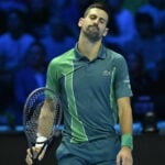 Novak Djokovic at the 2023 ATP Finals in Turin