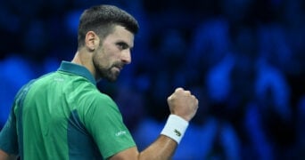 Novak Djokovic at the ATP Finals in Turin