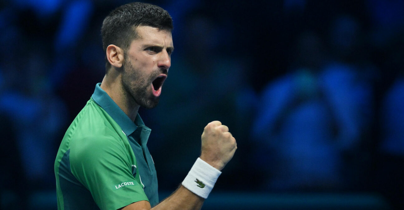 Novak Djokovic at the ATP Finals in Turin