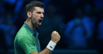 Novak Djokovic at the ATP Finals in Turin