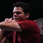 Milos Raonic / 2023 Davis Cup Malaga / Manu Fernandez/AP/SIPAa