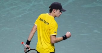 Alex de Minaur 2023 Davis Cup Malaga | Manu Fernandez/AP/SIPA