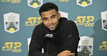 Arthur Fils at the 2023 Rolex Paris Masters