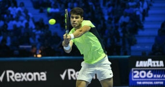 Carlos Alcaraz at the ATP Finals Torino 2023
