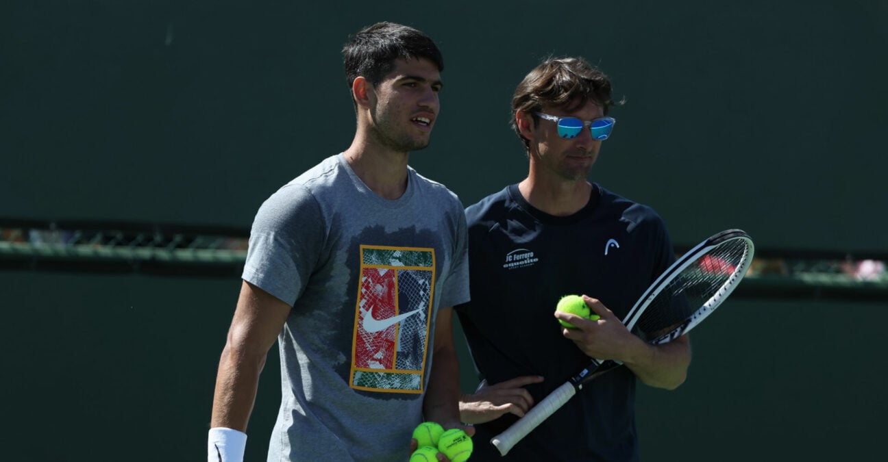 Carlos Alcaraz at the 2023 BNP Paribas Open in Indian Wells