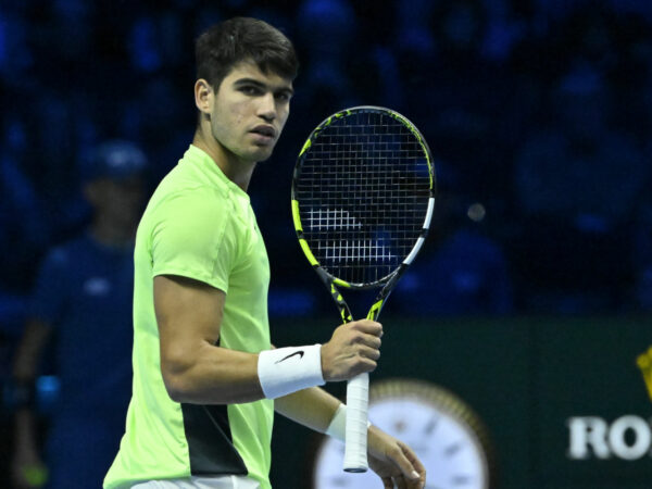 Carlos Alcaraz at the 2023 Nitto ATP Finals in Turin