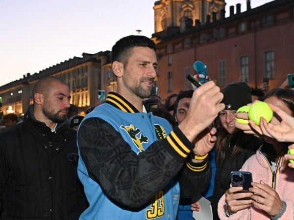 Novak Djokovic at the ATP Finals in Turin