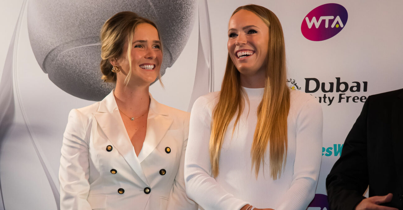 Elina Svitolina and Caroline Wozniacki