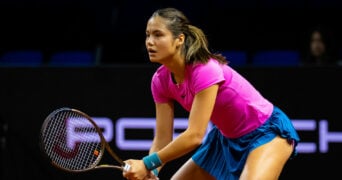 Emma Raducanu at the WTA Porsche Grand Prix