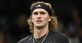 Alexander Zverev at the 2023 Rolex Paris Masters