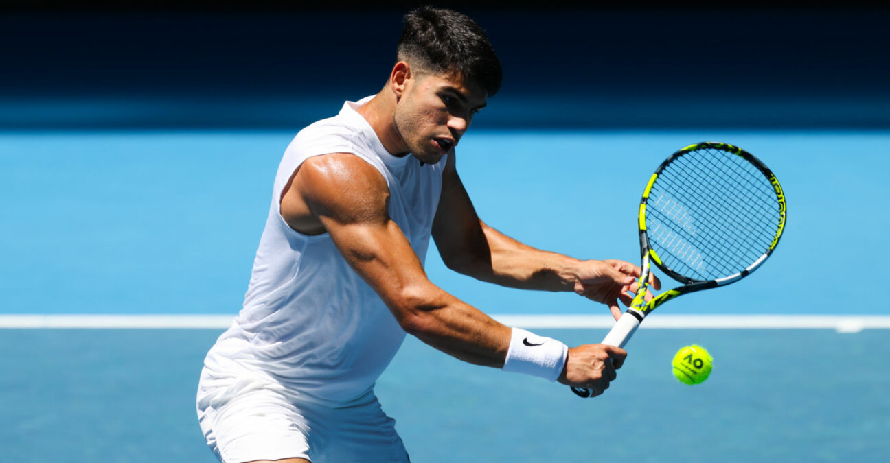 Carlos Alcaraz at the 2024 Australian Open