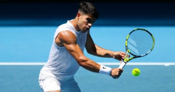 Carlos Alcaraz at the 2024 Australian Open