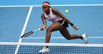 Coco Gauff at the 2024 ASB Classic