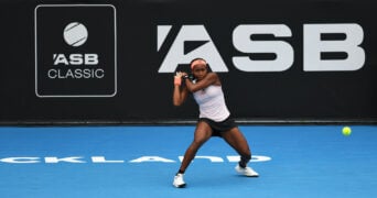Coco Gauff at the 2024 ASB Classic in Auckland