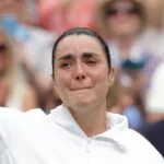 Ons Jabeur after losing the 2023 Wimbledon Final (Action Plus/Panoramic)