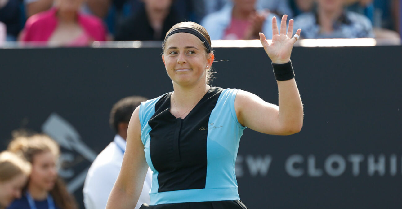 Jelena Ostapenko at Eastbourne 2023