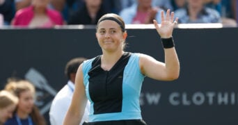 Jelena Ostapenko at Eastbourne 2023