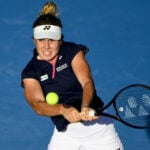 Linda Noskova at the 2023 Prague Open