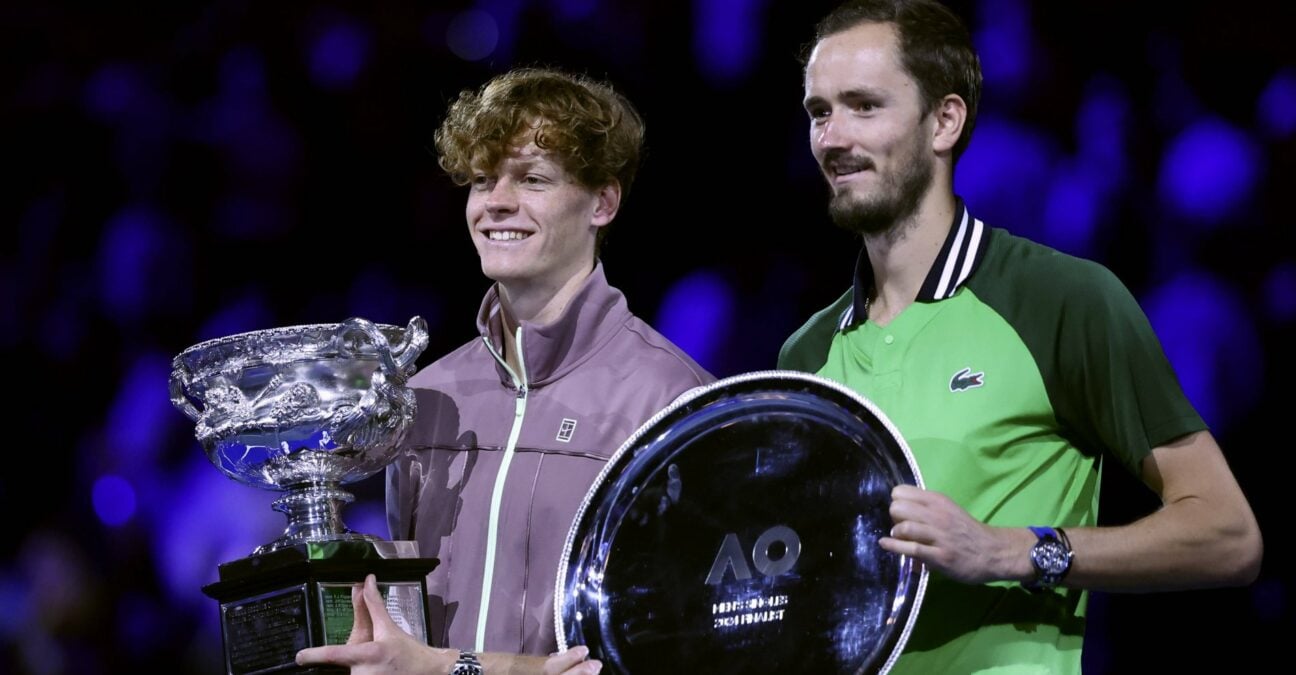 Jannik Sinner and Daniil Medvedev, Australian Open 2024