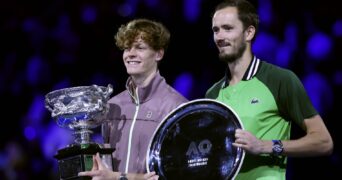 Jannik Sinner and Daniil Medvedev, Australian Open 2024