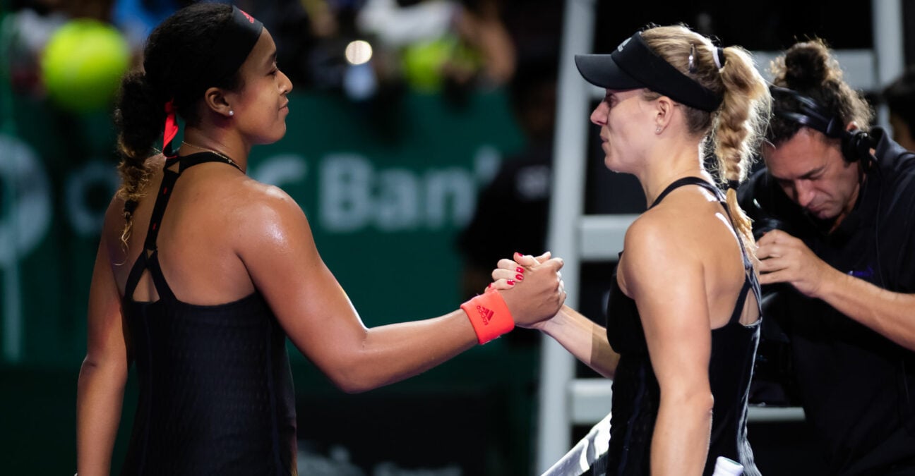 Naomi Osaka of Japan & Angelique Kerber of Germany