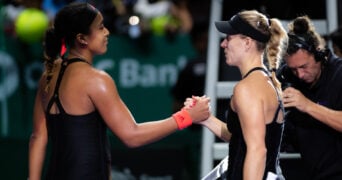 Naomi Osaka of Japan & Angelique Kerber of Germany