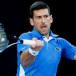 Novak Djokovic at the 2024 Australian Open