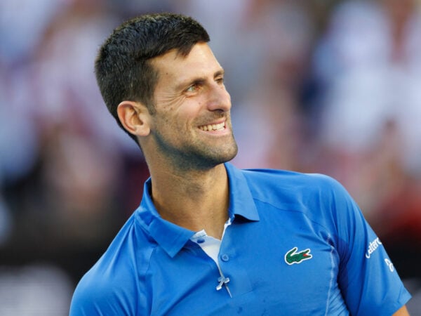 Novak Djokovic at the 2024 Australian Open