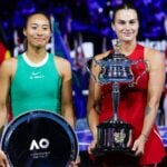 Zheng Qinwen and Aryna Sabalenka