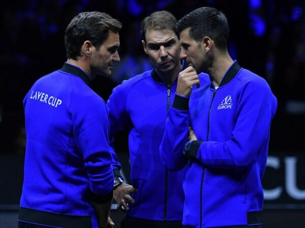 Roger Federer, Rafael Nadal and Novak Djokovic, Laver Cup 2022