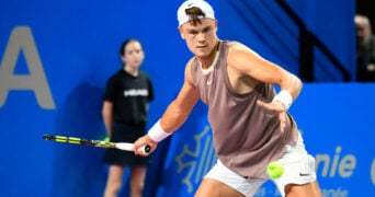 Holger Rune at the Open Sud de France in Montpellier in 2024