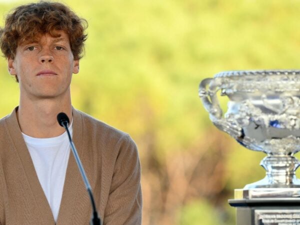 Jannik Sinner, Australian Open trophy, 2024