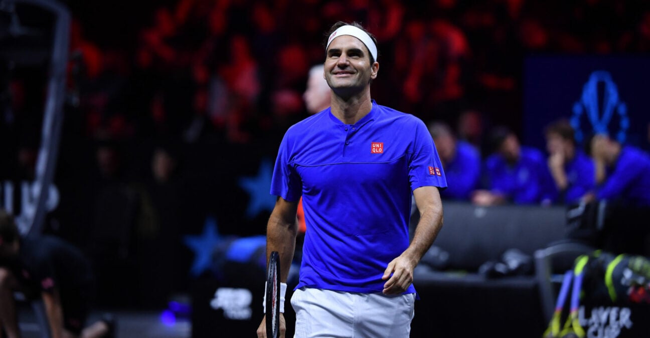 Roger Federer at the 2022 Laver Cup