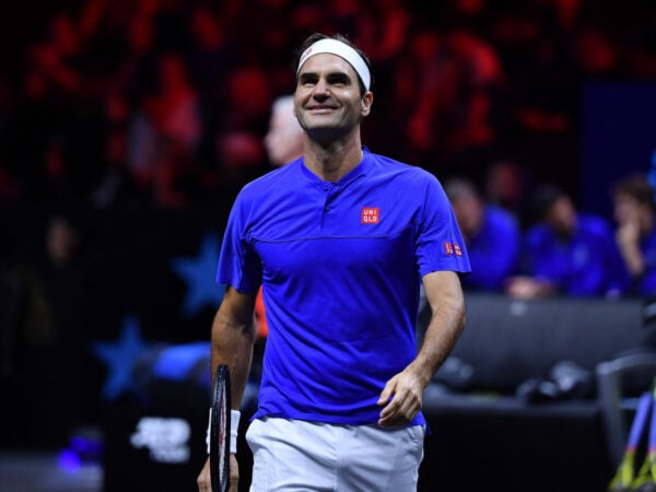 Roger Federer at the 2022 Laver Cup
