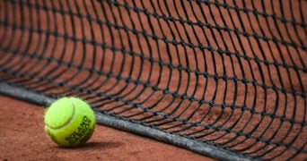 Illustration of the official ball during Roland-Garros 2023