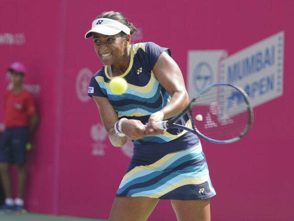 Rutuja Bhosale at the 2024 WTA Mumbai Open