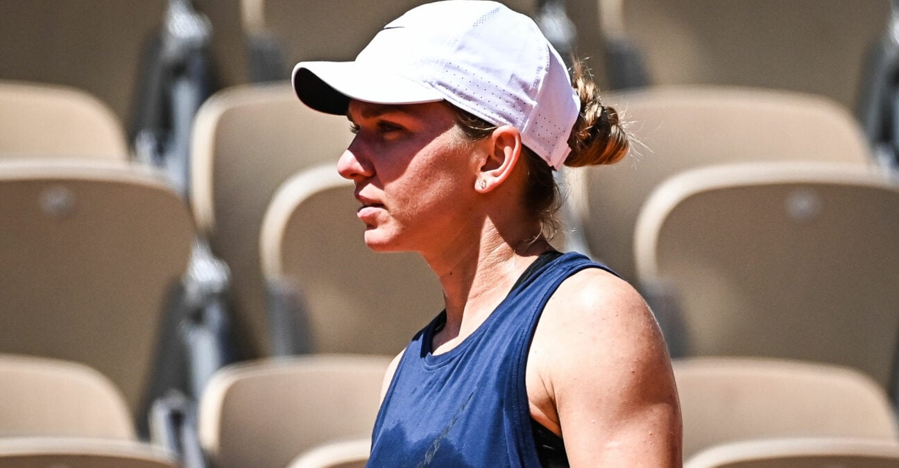 Simona Halep at the 2022 French Open